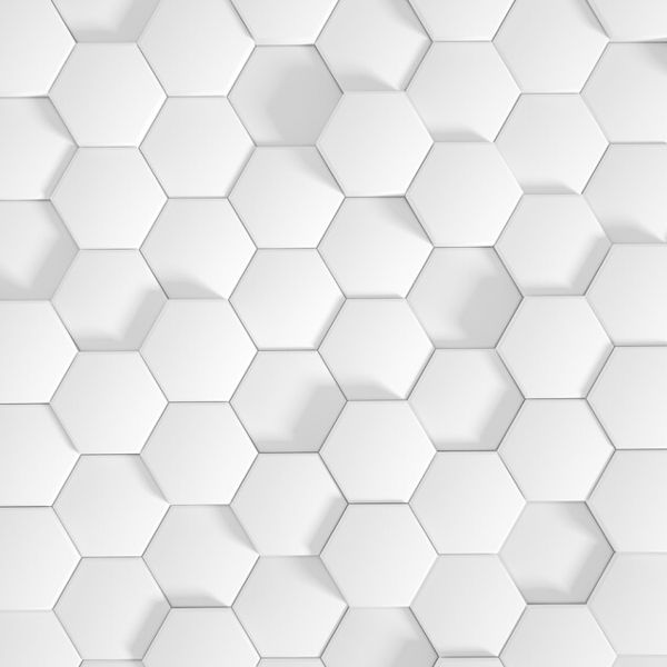 Honeycomb Mural - Grey