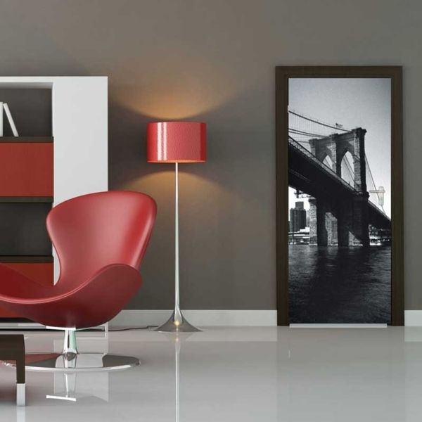Brooklyn Bridge Door Mural