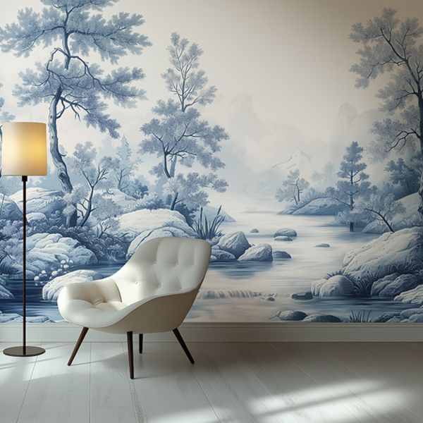 Arcadia Mural - Blue